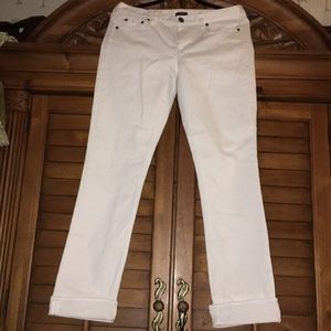 J Crew Matchstick White Jeans  30r